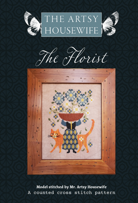 PREORDER The Florist Cross Stitch Pattern by the Artsy Housewife Nashville Market