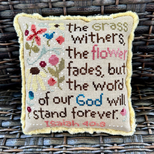 The Flower Fades Cross Stitch Pattern by Sweet Wing Studio