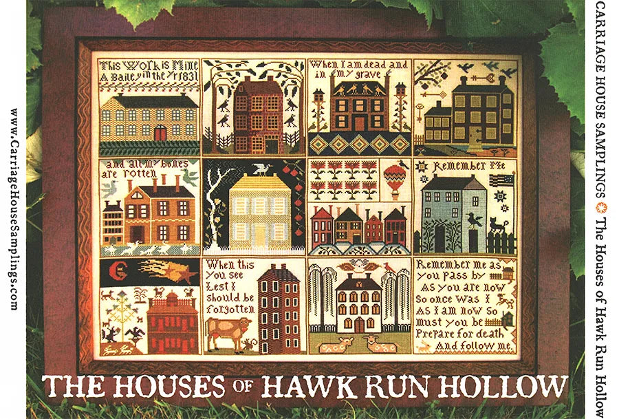 The Houses of Hawk Run Hollow Cross Stitch Pattern by Carriage House S ...