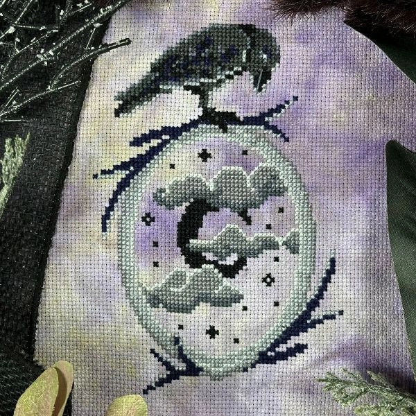 Moonlit Mirror by The Stitch Crypt Cross Stitch