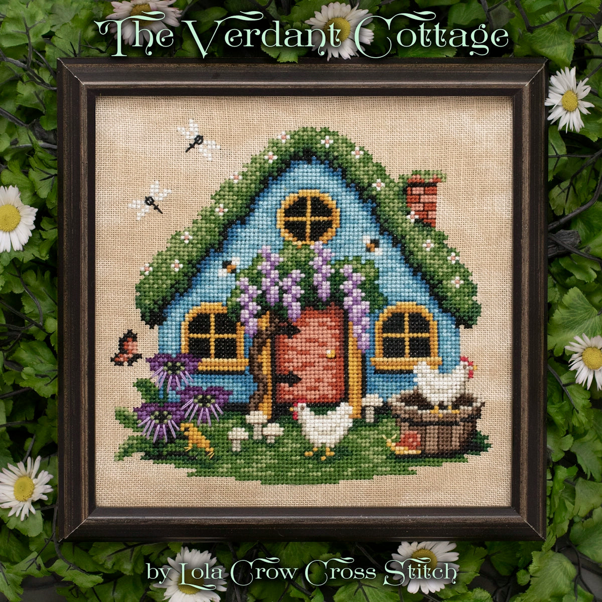 The Verdant Cottage Pattern by Lola Crow Cross Stitch