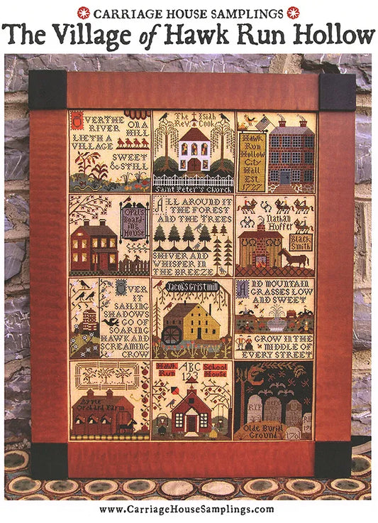 The Village of Hawk Run Hollow Carriage House Samplings Cross Stitch Pattern