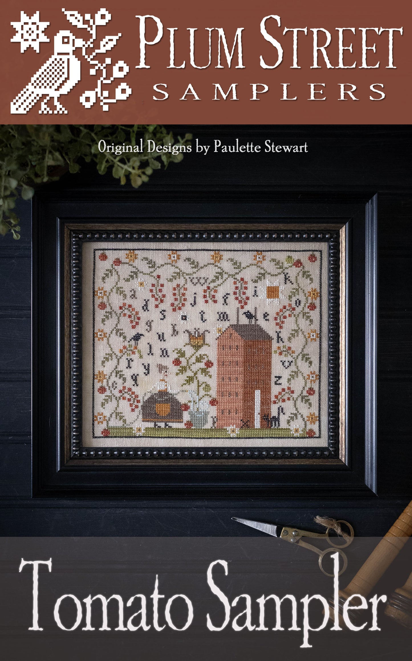 PREORDER Tomato Sampler Cross Stitch Pattern by Plum Street Nashville Market