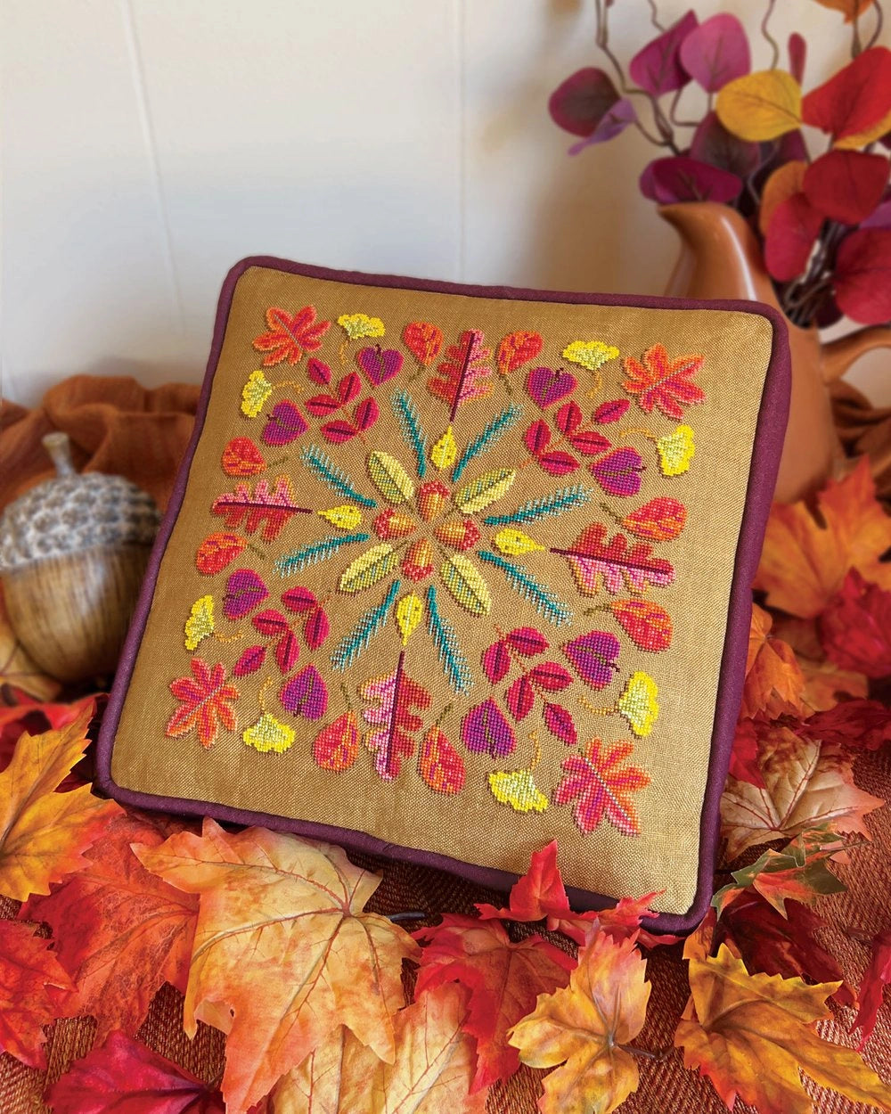 Turning Leaves Satsuma Street Cross Stitch Pattern