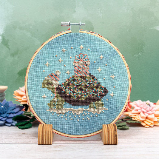 PREORDER Turtle Tidings Ornament Stitch Pattern by Counting Puddles Nashville Market