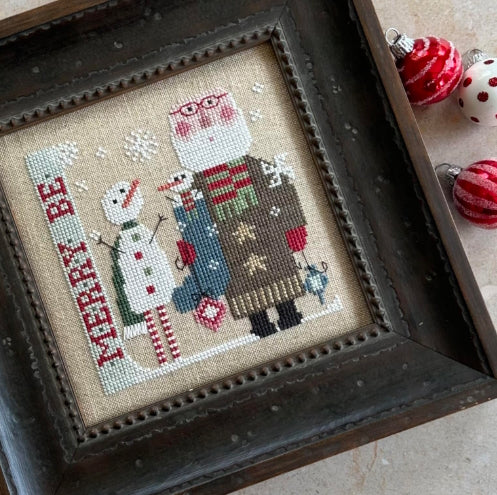 Wee Santa 2024 Heart in Hand Cross Stitch Pattern