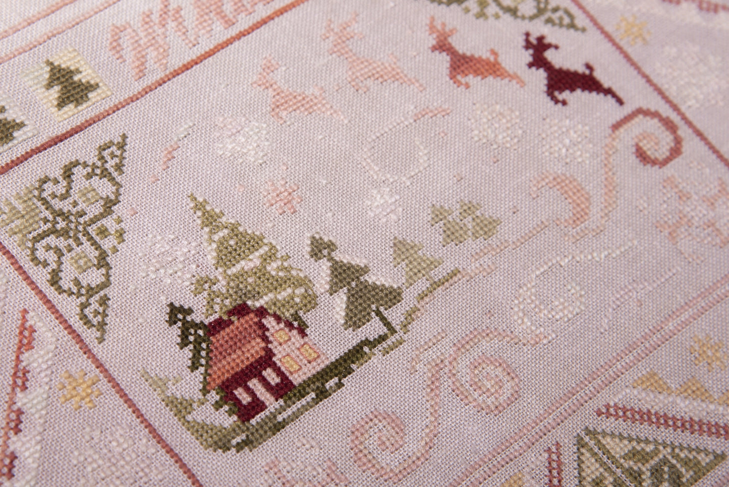 Winter Wind Sampler Cross Stitch Pattern by Samplers and Primitives