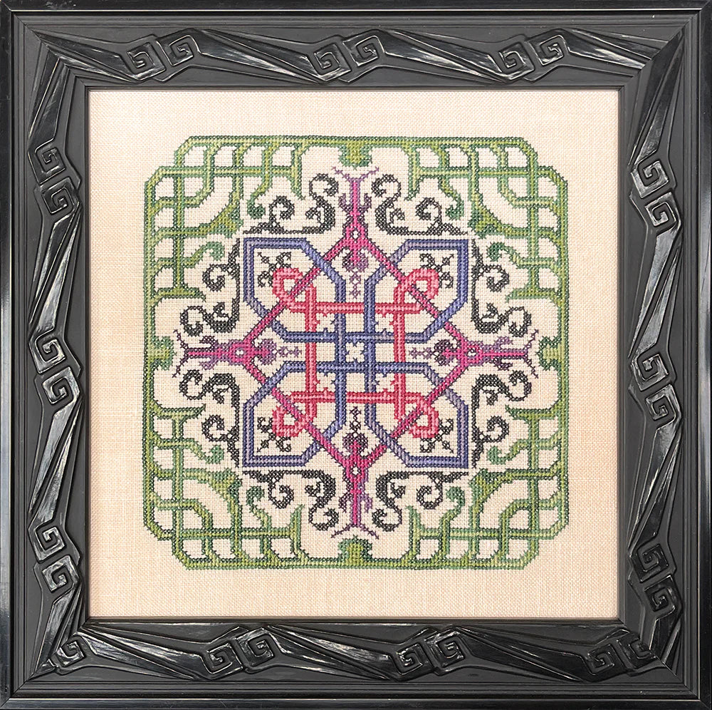 Woven Clover Cross Stitch Pattern by Ink Circles