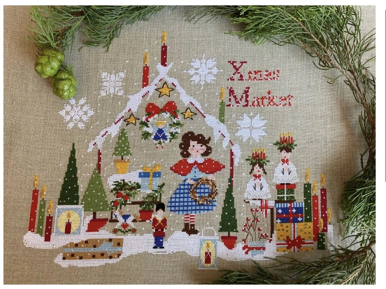 Xmas Market Lilli Violette Cross Stitch Pattern