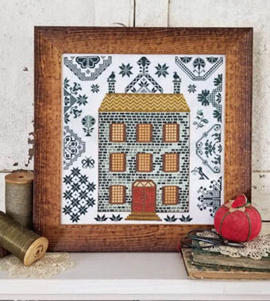 A Quaker Dwelling Cross Stitch Pattern by Kathy Barrick