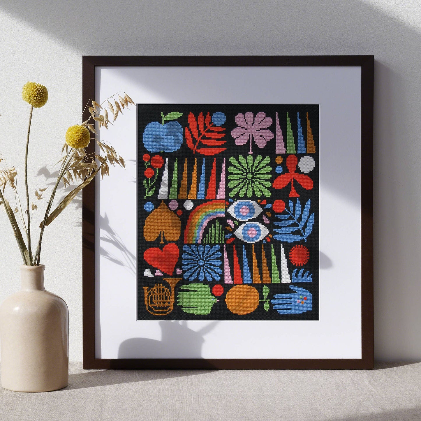 Joyful Grid Lisa Congdon Cross Stitch Kit