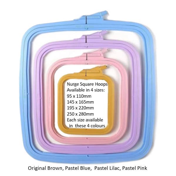 Nurge Square Plastic Hoops MEDIUM #3 195 x 220mm (8" x 9")