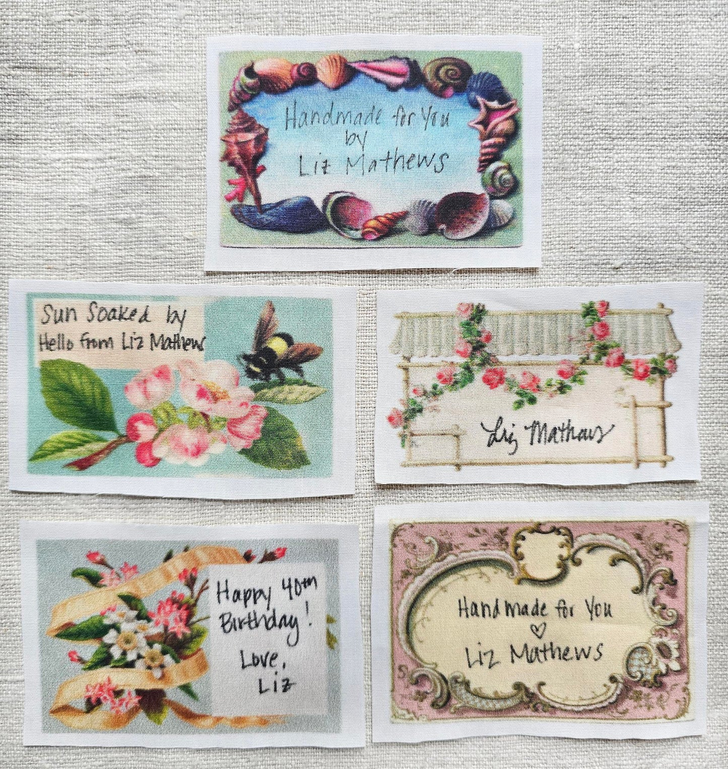 PREORDER Set of 12 Finishing Patches by Hello from Liz Mathews Nashville Market