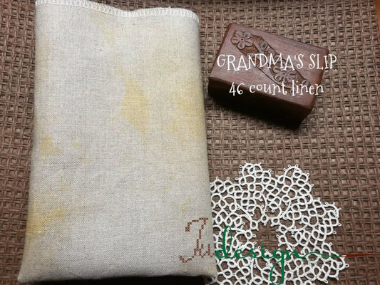 46 Count Grandma's Slip Hand Dyed Bristol Linen by Xjudesign