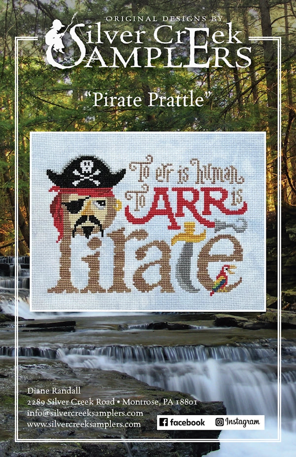 Pirate Prattle Cross Stitch Pattern by Silver Creek Samplers PHYSICAL copy