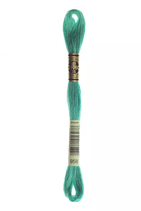 958 DMC Six Strand Cotton Embroidery Floss