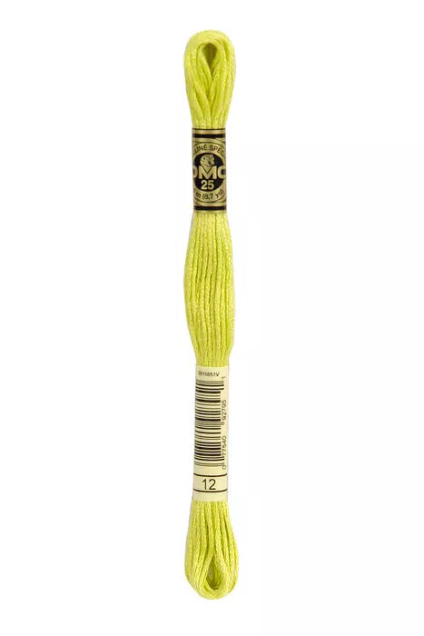 12 DMC Six Strand Cotton Embroidery Floss