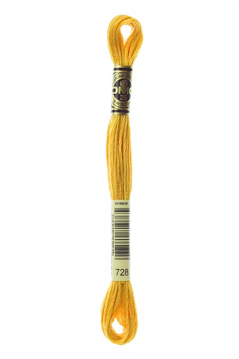 728 DMC Six Strand Cotton Embroidery Floss