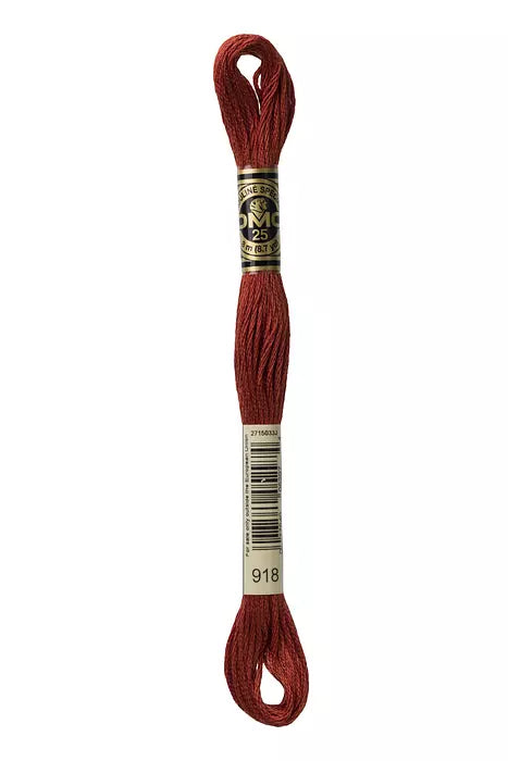 918 DMC Six Strand Cotton Embroidery Floss