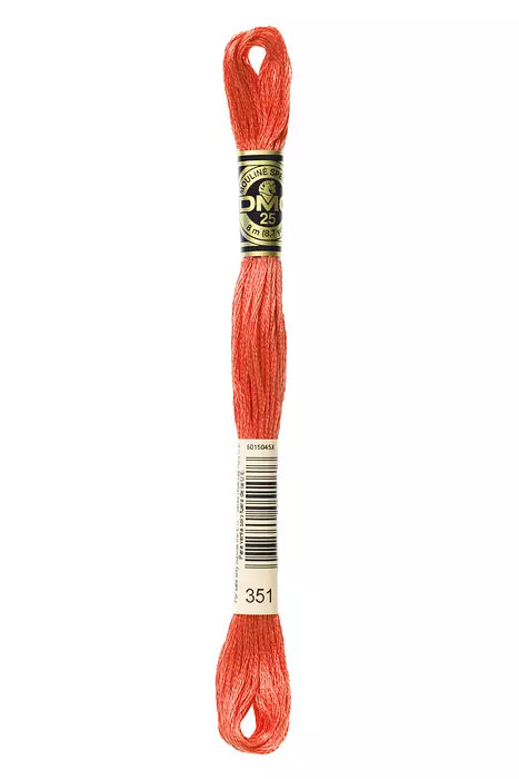 351 DMC Six Strand Cotton Embroidery Floss