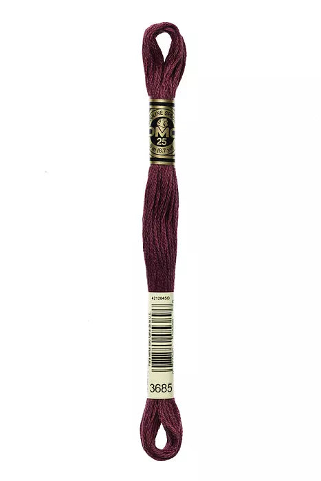 3685 DMC Six Strand Cotton Embroidery Floss