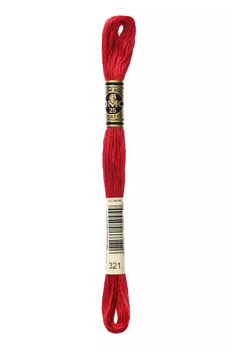 321 DMC Six Strand Cotton Embroidery Floss