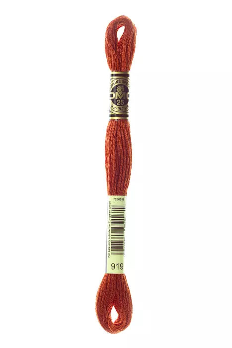 919 DMC Six Strand Cotton Embroidery Floss