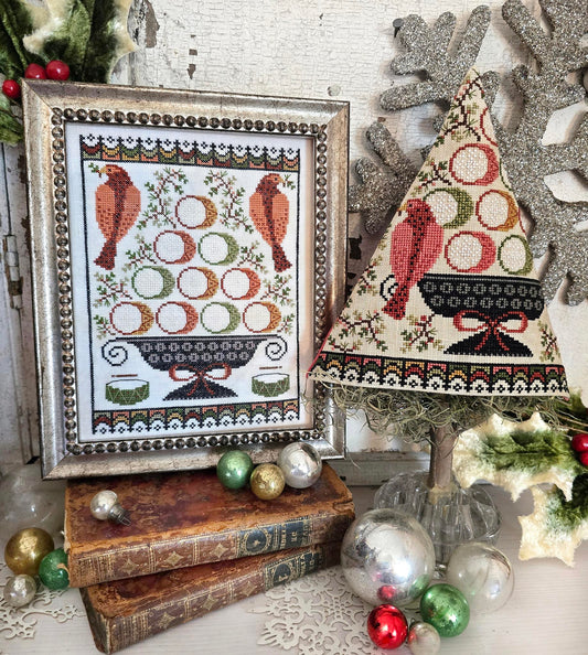 PREORDER Twelfth Day of Christmas Cross Stitch Pattern by Hello from Liz Mathews Nashville Market