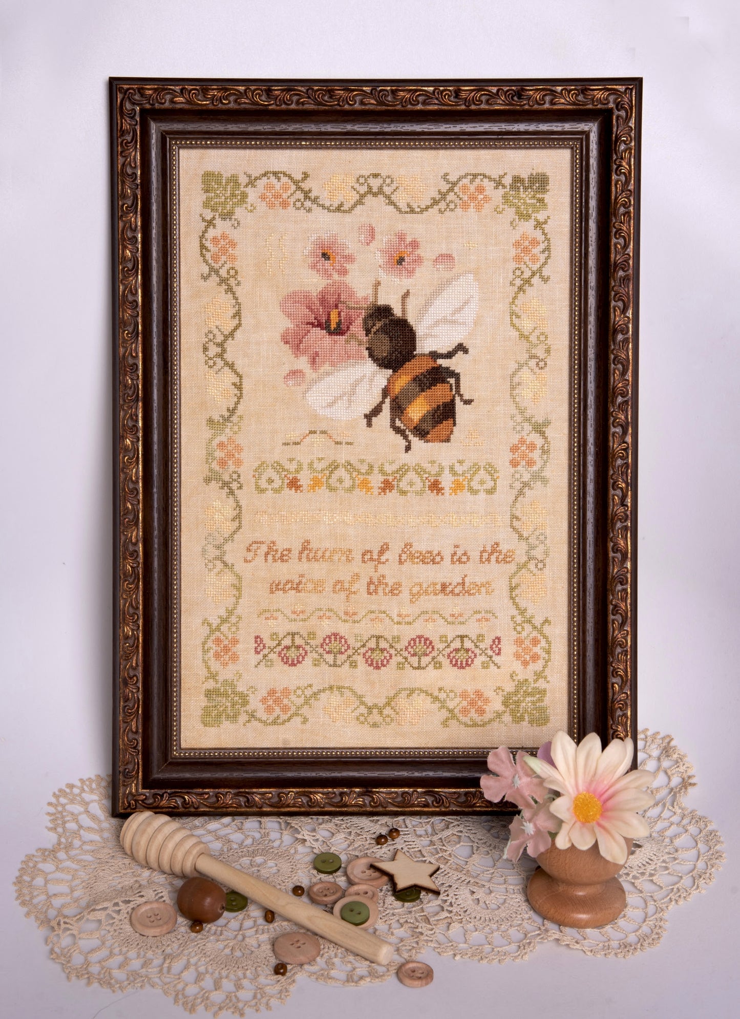 PREORDER The Voice of the Garden Cross Stitch Pattern by Samplers and Primitives Nashville Market